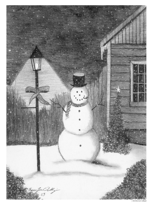 Christmas Cards 2023 - Hand Drawn Pencil - Harrisonburg Artist